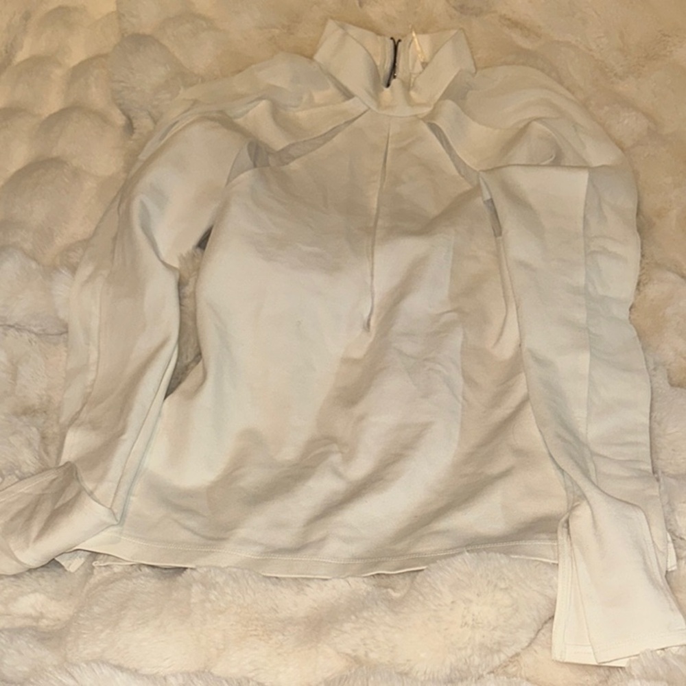 White Long Sleeve Top